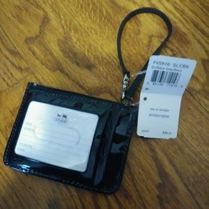 NWT Coach Black Wristlet